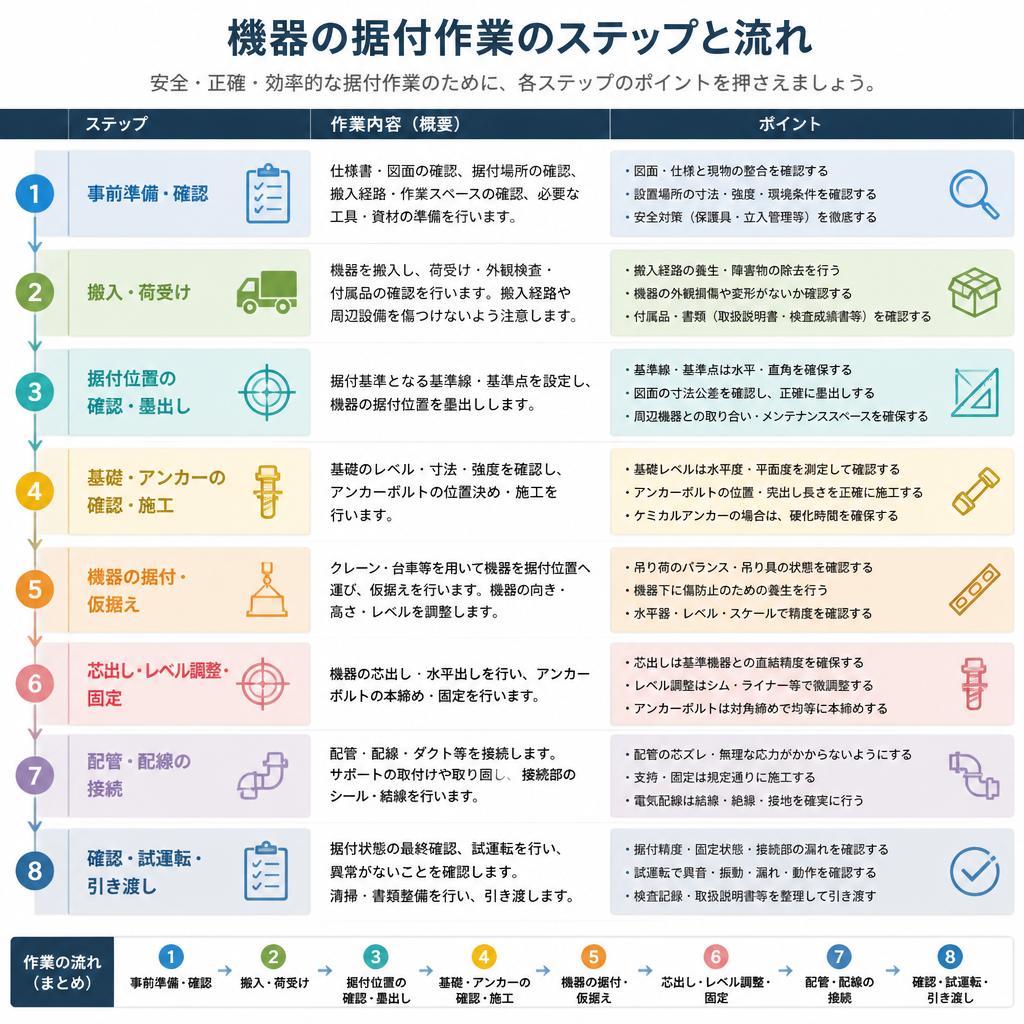 4. 据付プロセスの流れ