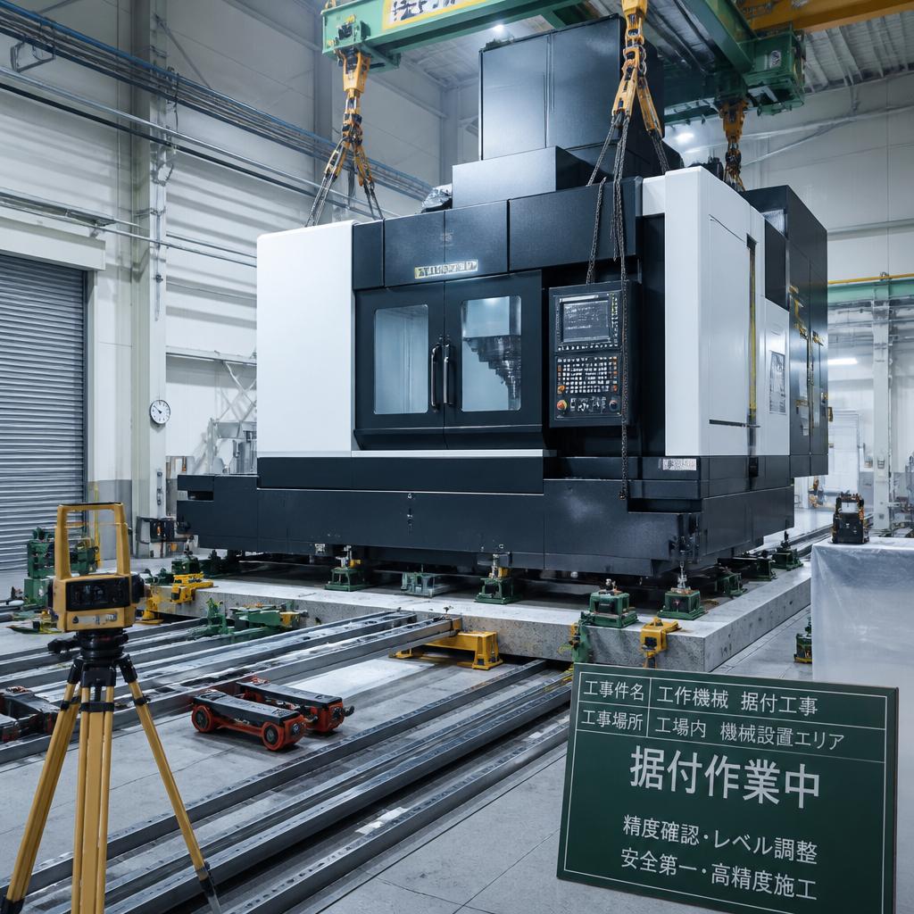 高度な技術で挑む工作機械のスムーズな据付工事
