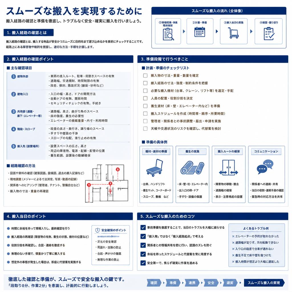 2. スムーズな搬入プロセス
